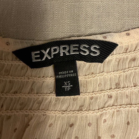 Express Cream Blouse with Polka Dots - Picture 5 of 6